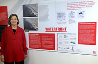 Bonnie Harken at AIANY's Post-Sandy Initiative btext of The Future of the City Exhibit