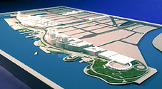 Model of Hunter's Point, Queens, New York
